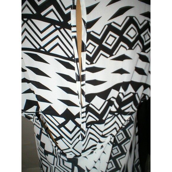 New Womens Small Minx USA made Blouse Top White Pink Sleeveless Open Back Slit S - Picture 8 of 10